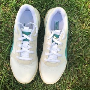 White & Cream Puma Sneakers